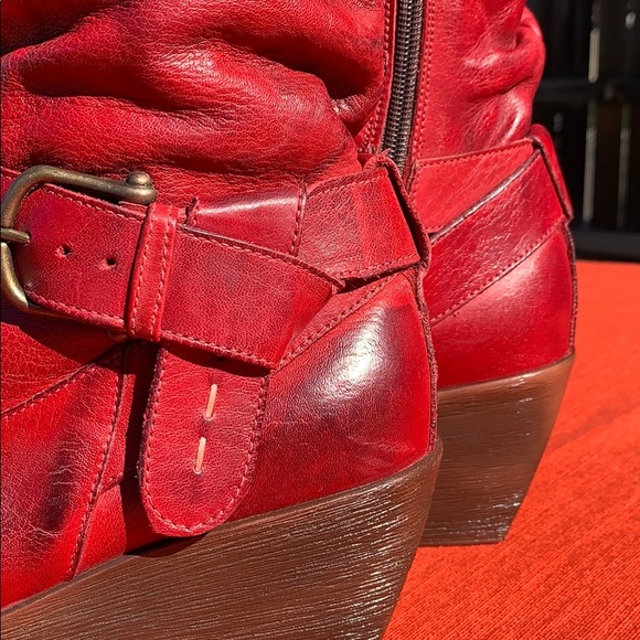 Jafa 691 Red Tall Boots Size 37 NIB - Picture 7 of 10